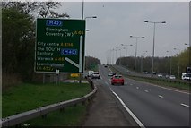 SP3475 : The A45 approaches Coventry by Keith Williams