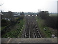 Helsby station and railway junction