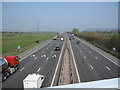 M56 east from Lower Rake Lane bridge