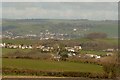 Houses in Eastacombe with Barnstaple in the background