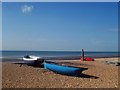 Fishing Boats and a cloud - East Preston beach