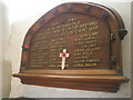 1939-1945 war memorial within St Mary