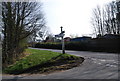 Signpost at the junction of Swife Lane & Burwash Rd