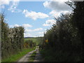 The Rhyd y Groes farm road near Siop-y-goeden