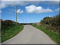 Farm road leading to Carrog