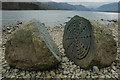 NY2621 : The 'Hundred Year Stone', Derwent Water by Philip Halling