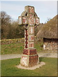 T0122 : Celtic cross, Irish National Heritage Park by David Hawgood