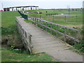 Footbridge to play area