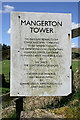 Mangerton Tower sign