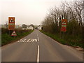 The A3123 approaching Berry Down Cross