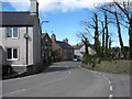 The winding road separating Capel Libanus and Eglwys Mechell Sant