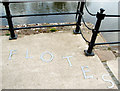 Decorative feature, riverside, Bewdley