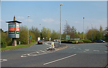 SJ8586 : Access to John Lewis, and Sainsbury's, Cheadle by Geoff Royle