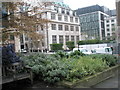 Looking from the Shakespeare Garden into Aldermanbury