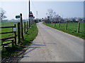 Road approaching Axe Bridge