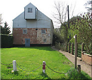 TG1130 : Corpusty - footpath past the mill by Evelyn Simak
