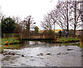 Footbridge by ford, Letheringsett