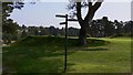 Signpost on Hindhead Golf Course