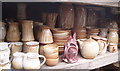 Pots in the yard of Crail Pottery