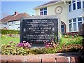 Memorial to William Mathias, North Road, Whitland