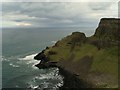 C9645 : Cliffs near Benbane Head by Rossographer