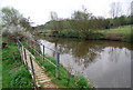 Small bridge over a ditch, Medway Valley Walk, near Barming