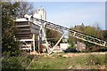 Gravel extraction plant near Chartham