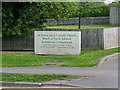 Sign for the Catholic church, Brookfield Road