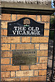 The Old Vicarage, Norton, Gatepost