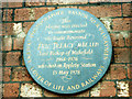 Plaque to Bishop Eric Treacy on Appleby station