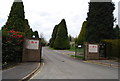 Entrance to the Kent & Sussex Crematorium, Benhall Mill Rd