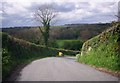 Steep hill down into Cwmmiles, Login