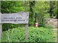 Entrance to Ham Street Woods Nature Reserve