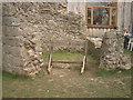 Stocks at Whittington castle