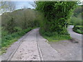 Disused railway line that used to go to Silverton Mill