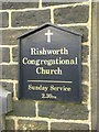 Rishworth Congregational Church, Sign