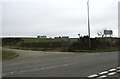 Farm access road joining the A5025 at Gadfa