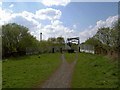 The Trans Pennine Trail crosses the A628 via the Millennium bridge