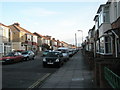 Looking southwards down Folkestone Road