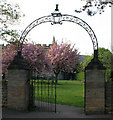 Gate into St Giles churchyard