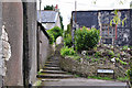 Church Lane and steps to the Gatehouse, Llantwit Major