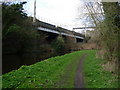 Railway viaduct and Staffs & Worcs Canal, Baswich, Staffordshire.