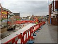 Pavement works, Thorpe End, Melton Mowbray