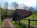 ST1532 : Barn, Treble's Holford by Derek Harper