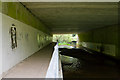 SU5807 : Footpath and Wallington River pass under M27 by Peter Facey