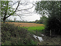 SP8514 : Arable Field South of the canal by Chris Reynolds