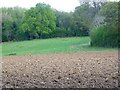 Recent ploughing near Fryern Court