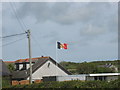 SH3383 : A Man-U body flag flies proudly over rural Anglesey by Eric Jones