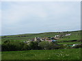 SH3284 : View across Rhos-ddu to Pen yr Argae and Bottan Fawr farms by Eric Jones