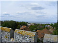 View toward Thames Estuary from roof of Minster Abbey Gatehouse